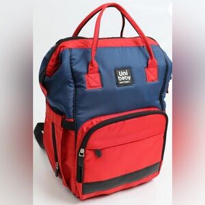 NEW Large Red/Blue Cute 18” Diaper Bag